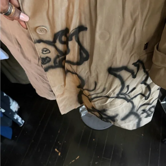 London Fog Tan Artistic Trench Coat 2X - Picture 9 of 11